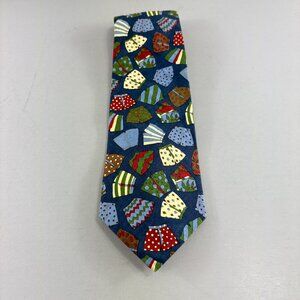 County Seat Jeanswear Blue / Multi Boxer Shorts Men's Cotton Tie 4" x 60" Vtg